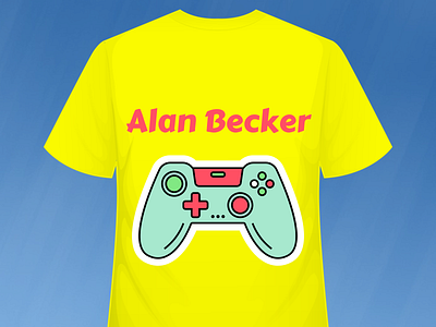 Alan Becker Gaming T shirt design design graphic design simple tshirt tshit designs typography