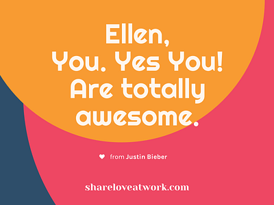 Ellen Degeneres & Justin Bieber | Show Love At Work