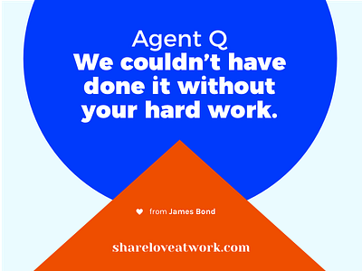 James Bond & Q | Share Love At Work employee engagement james bond valentines day