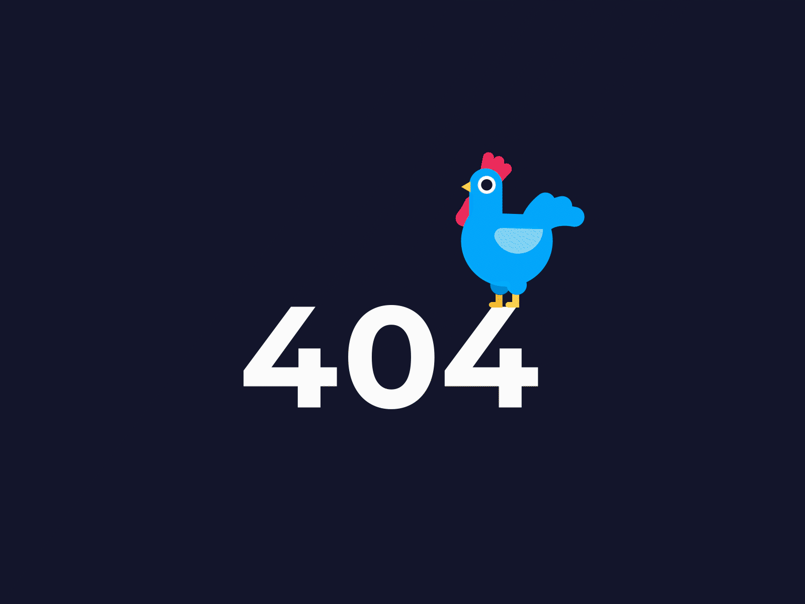 Hoxhunt - 404 page animation 404 page animation 2d chicken gif animated
