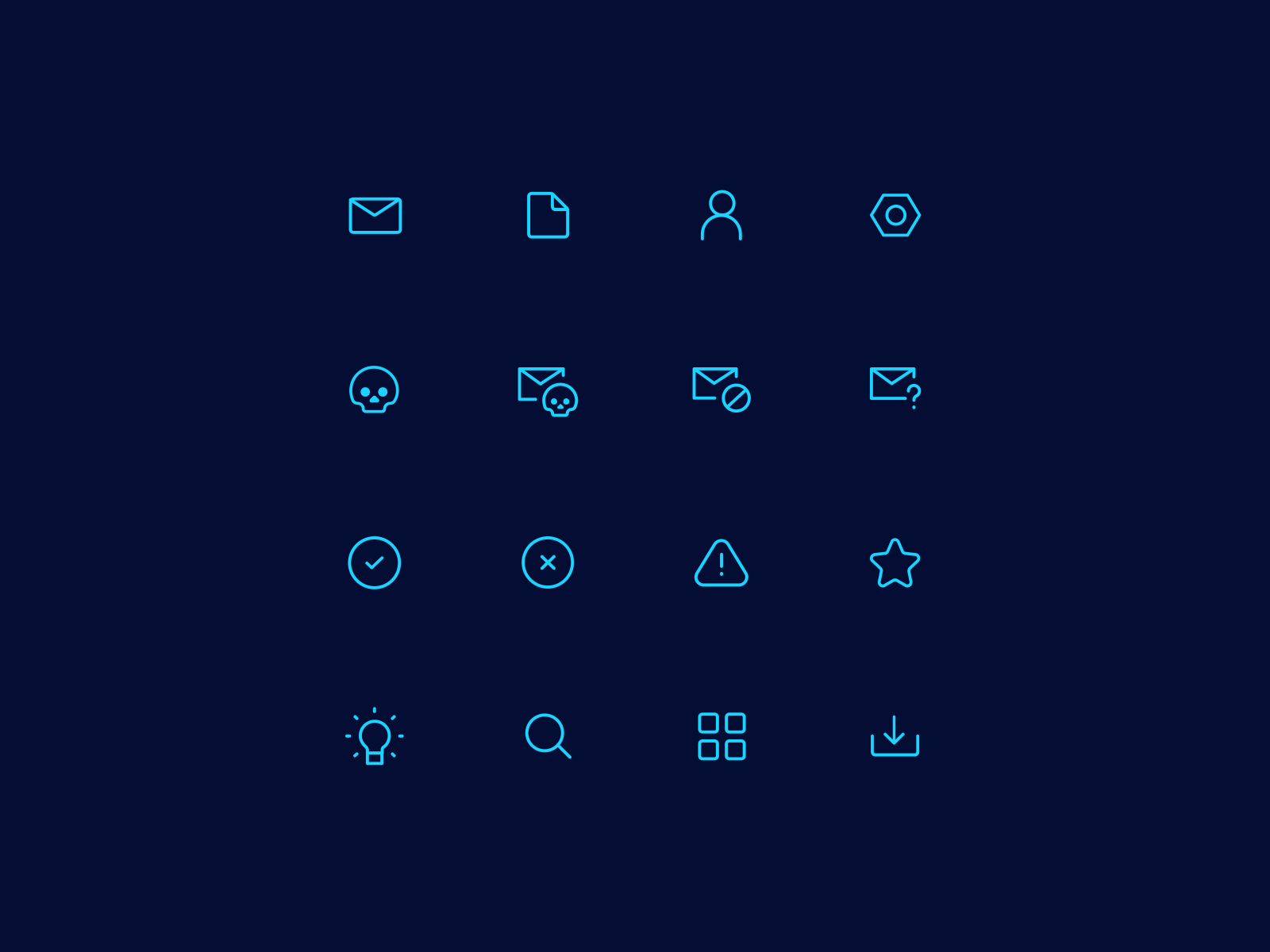 Outline icons by Niko Salkola for Hoxhunt on Dribbble