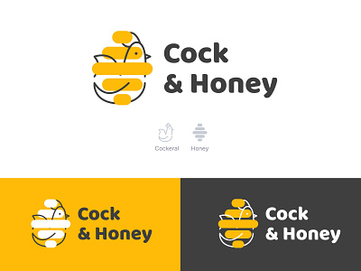 Cock & Honey - Branding/Logo brand id branding design graphic design logo