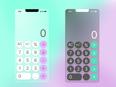 Calculator Design IOS inspo