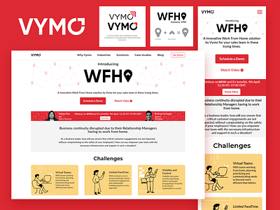 VYMO proposed redesign branding logo responsive web web design
