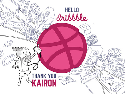 Dribbble First Shot kairon thank you