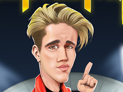 Justin Bieber Purpose tour Mumbai Concert bookmyshow caricature cartoons illustration wacom