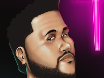 Weeknd: MothaFkn Starboy caricature illustration photoshop