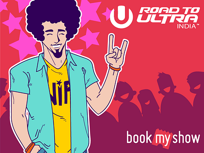 Ultra Concert Comic Artwork 5 of 5 art color comic flat illustration style