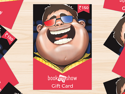 BMS Gift Card closeup card gift illustration mockup