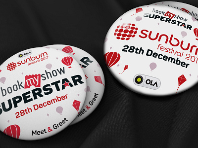 BookMyShow Superstar Badges badges bookmyshow buttons mockup pin