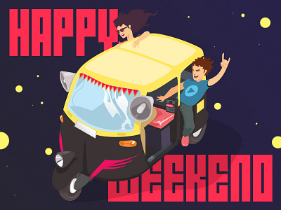 Happy Weekend Mumbai cheers happy mumbai rickshaw weekend