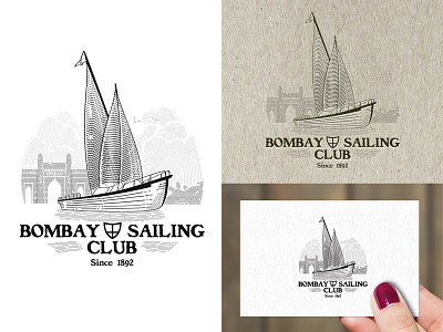 Identity design bombay club identity logo design mumbai sail sailing