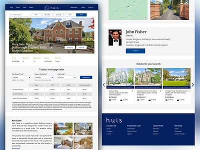 huis - Mortagage Calculator for Property & Retail Agent ui