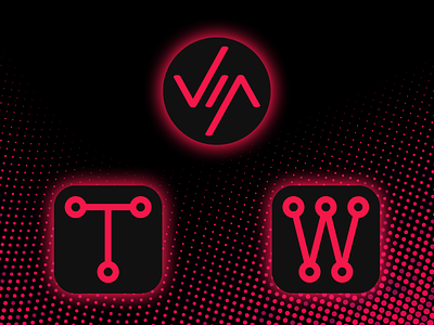 Slight updates to VipsProjects logos 😉 branding design logo project pwa side project vipsprojects web website