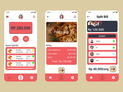 Split Bill Apps#3 app design ui ux