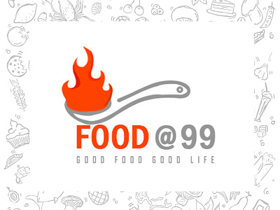 Food logo advertisement branding graphic design logo photoshop ui