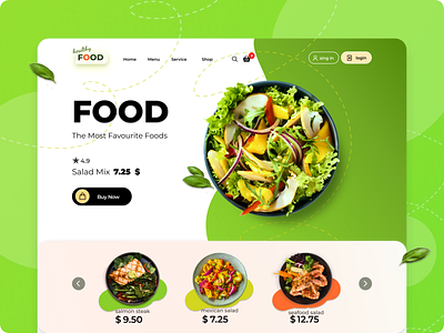 Food Project app branding ui ux