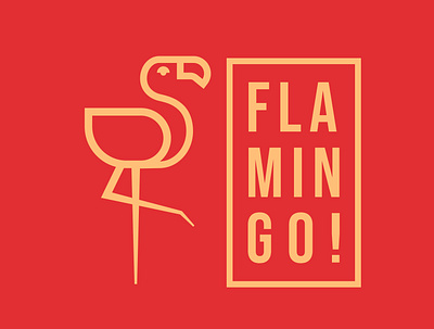 FLAMINGO logo design animation bird branding cartoon design flamingo graphic design ill illustration logo minimal ui ux vector