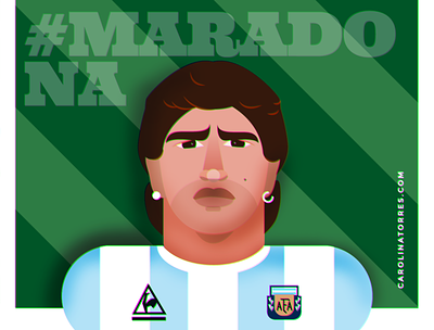Maradona argentina digital futbol illustration illustration art illustrator ilustraciones ilustración maradona soccer