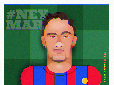 Neymar Jr digital illustration fcbarcelona flat flat illustration futbol illustration illustrator neymar neymarjr seleção seleção brasileira de futebol soccer