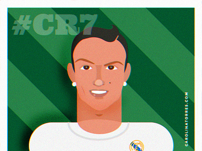 Cristiano Ronaldo Illustration cristiano ronaldo digital illustration flat illustration illustration soccer illustration
