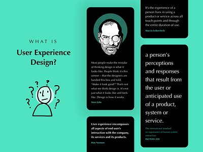 What is UX Design? android app blackui daily ui definition designer don norman iphone iphone app quotes steve jobs teal ui design uiux user experience user experience design ux ux definition ux desgin uxdesign what is ux