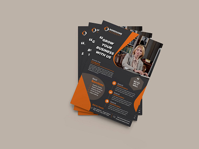 Corporate Flyer a4 a4 design a4 flyer branding design flyer flyer design flyer design template flyer template graphic design illustration layout orange page size vector