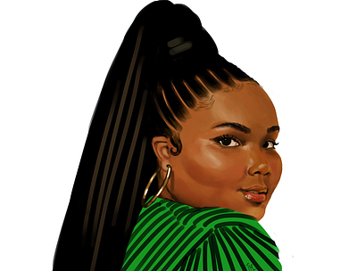 Lizzo (fanart) digitalpainting fanart illustration painting photoshop stylisedpainting