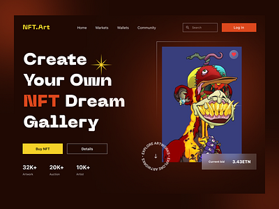 NFT.Art art design figma nft ui ux web web design