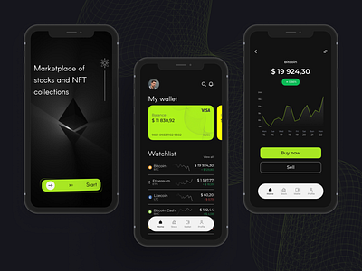 Crypto Finance App crypto design figma interface mobile ui ux