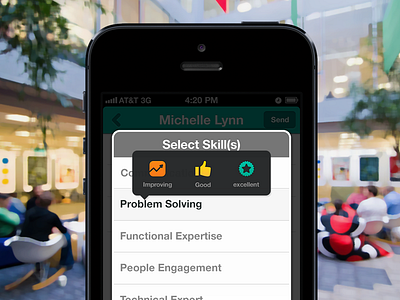 iPhone app - Select Skills app application bangalore i2fly india ios iphone mobile popup rating skills ui