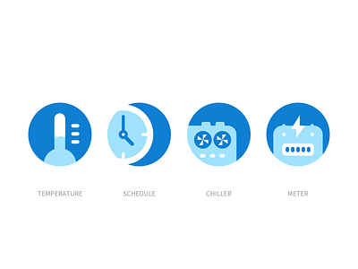 Icons - Smart buildings IoT platform app i2fly icon icon set iconography illustration platform product ui ux web