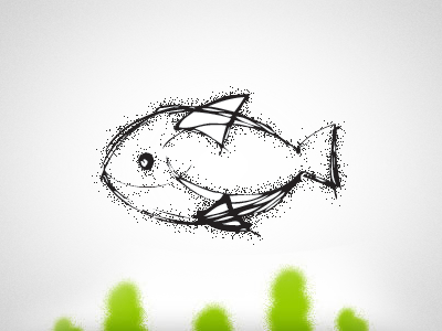 Fish bangalore design doodle fish green i2fly illustration india sketch sketchbook treevivek vivek