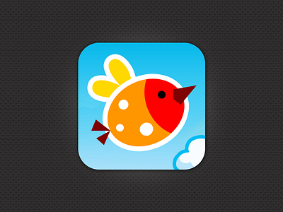 Happy Birds App Icon app application bangalore bird cute i2fly india ios iphone mobile treevivek ui vivek