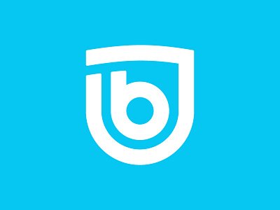 JB shield blue brand branding business clean crisp icon insurance jb logo logomark minimalism monogram safe security shield strong subtle trust typography