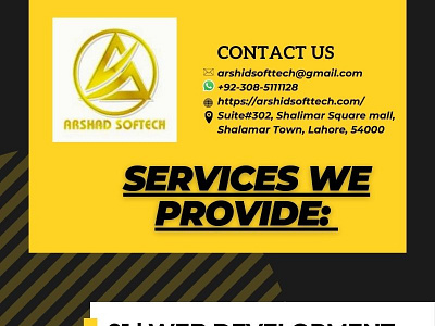 Arshidsofttech services branding graphic design