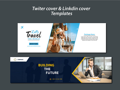 Twiter Cover & Linkdin Cover Photo Templates graphic design