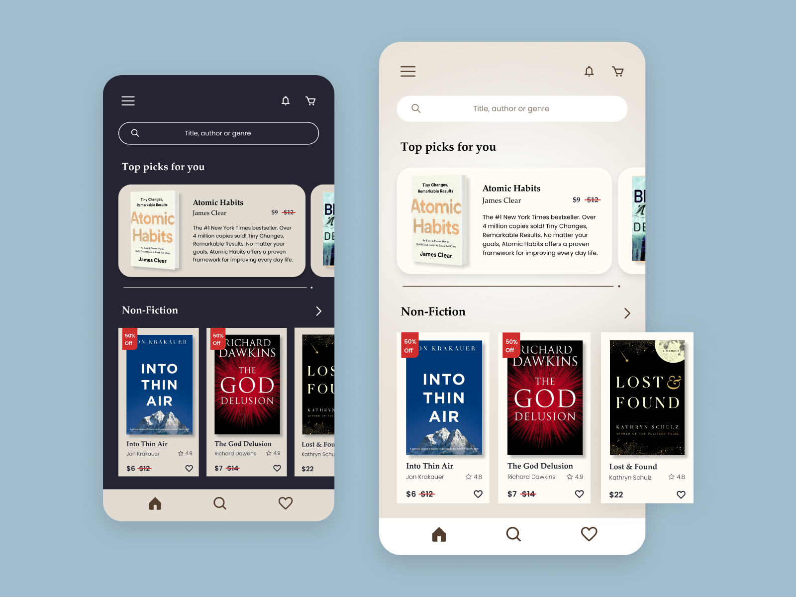 Book Store App by Pooja Deepthi for IndexStudio Pvt Ltd on Dribbble