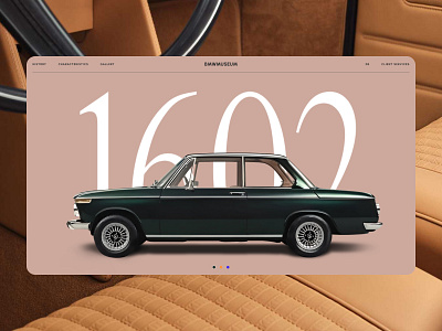 BMW 1602 bmw branding cars concept design graphic design landing page promo typography ui ux vintage webdesign