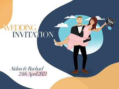Wedding Invite - Take 2 design illustration illustrator procreate wedding invites