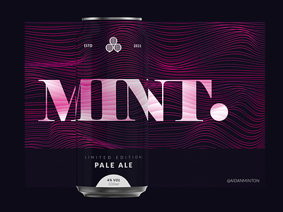 Mint. Beer Branding - Personal Project beer branding beer can beer label
