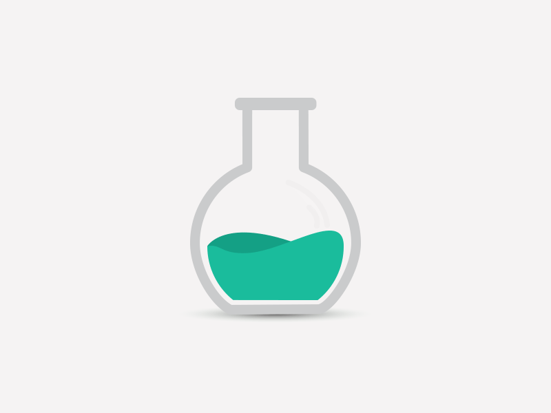 Everlab animation chemistry flask gif illustration lab logo