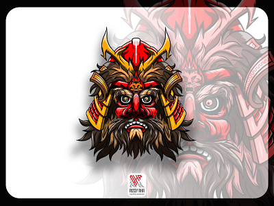 Bujang Ganong x Samurai Suit animation graphic design illustration logo vector