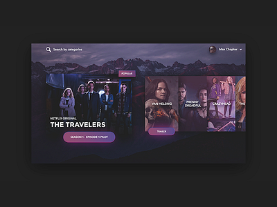 Apple TV Concept app apple appletv interaction netfilx purple tv ui ux