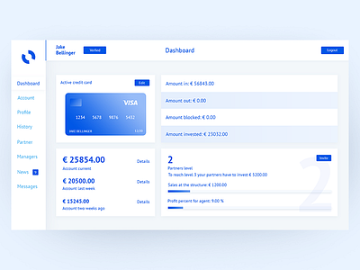 Investment Finance Dashboard