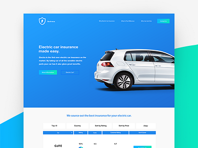 Electric Car Insurance - Landingpage