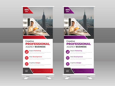 Creative Roll up banner template