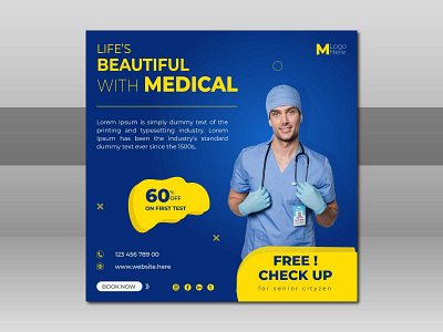 Social media post design for Medical