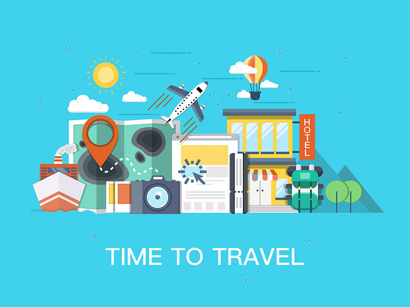 Time To Travel by Dv.watson on Dribbble