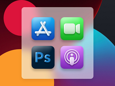 Apple iOS Icons app store apple colour design digital design icon ios 14 liverpooldesigner photoshop podcast ui